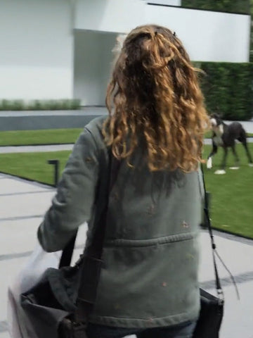 A Family Affair 2024 Joey King Grey Jacket