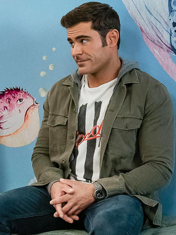 A Family Affair 2024 Zac Efron Green Jacket