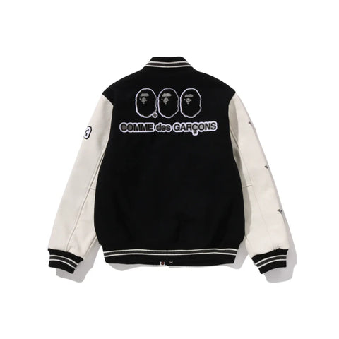 A BATHING APE x COMME OSAKA Varsity Jacket