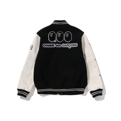 A BATHING APE x COMME OSAKA Varsity Jacket