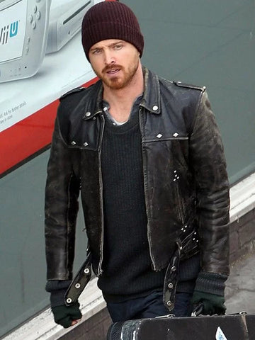 Aaron Paul Better Call Saul Black Leather Jacket