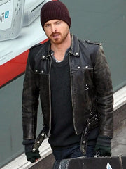 Aaron Paul Better Call Saul Black Leather Jacket