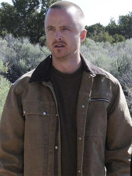 Aaron Paul TV Series Breaking Bad Brown Cotton Jacket