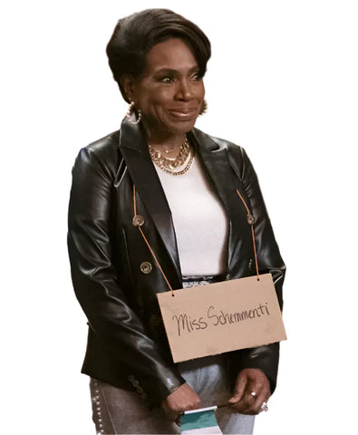 Abbott Elementary S04 Sheryl Lee Ralph Leather Blazer