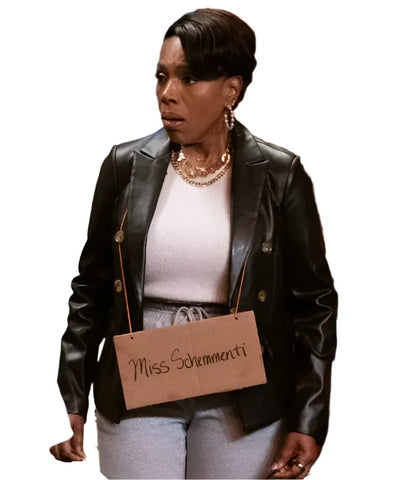 Abbott Elementary S04 Sheryl Lee Ralph Leather Blazer