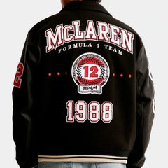 McLaren Varsity Black Bomber Jacket