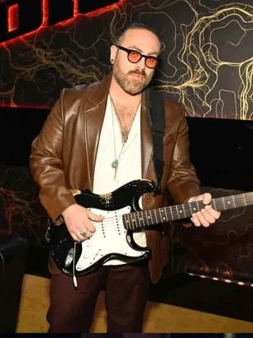 Adam David The Voice S27 Leather Blazer