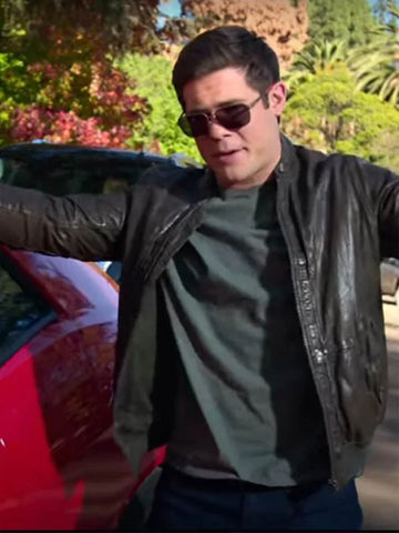 Adam Devine Magic Camp Leather Jacket
