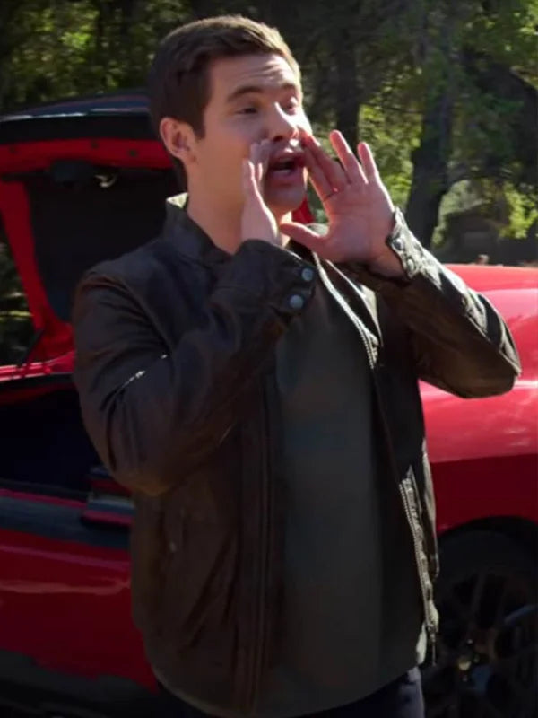 Adam Devine Magic Camp Leather Jacket