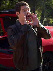 Adam Devine Magic Camp Leather Jacket