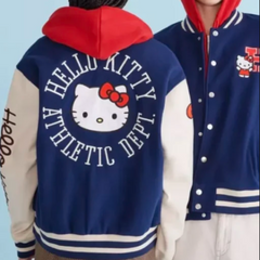 Aeropostale Hello Kitty Blue Varsity Jacket