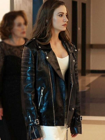 Devin Akin The Family Black Leather Jacket