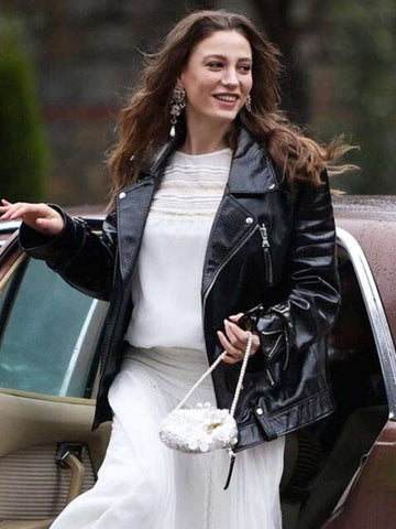 Devin Akin The Family Black Leather Jacket