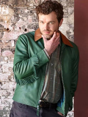 Eddie Cocaine Bear Fringe Leather Jacket