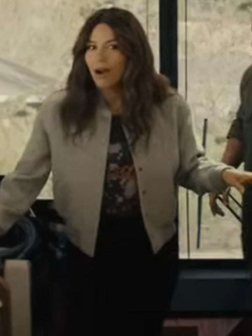 Eva Longoria Alexander and the Terrible Bomber Jacket