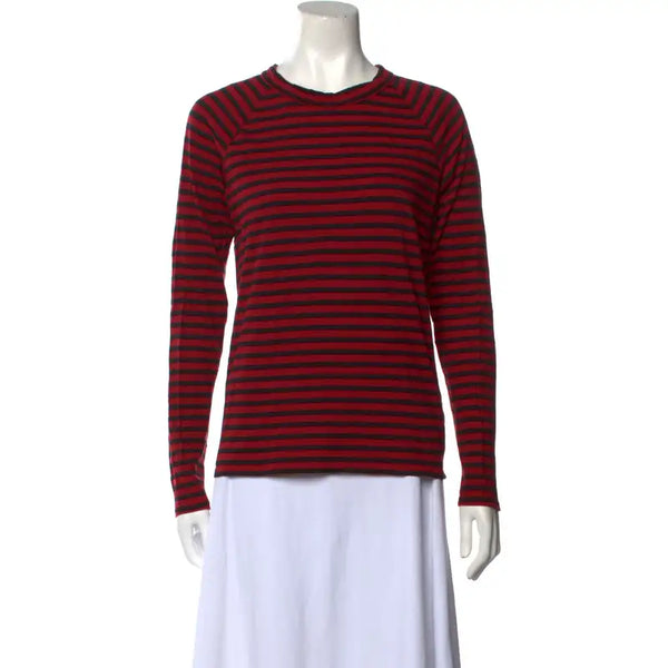 Alexandra Mullen Zero Day Striped Crewneck Top
