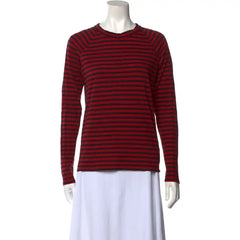 Alexandra Mullen Zero Day Striped Crewneck Top