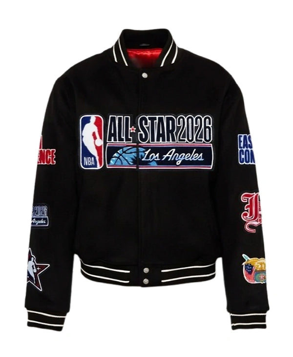 All Star 2026 Los Angeles Black Varsity Jacket