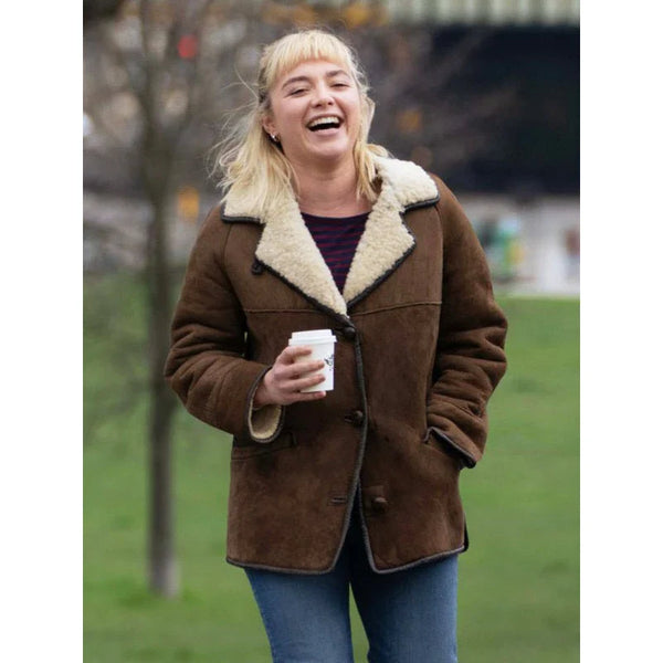 Almut We Live In Time Brown Shearling Jacket
