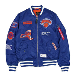New York Knicks MA-1 Blue Bomber Jacket
