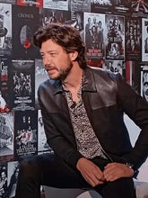 Álvaro Morte Black Leather Jacket