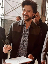 Álvaro Morte Black Leather Jacket