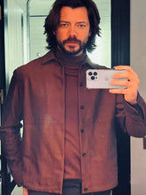 Álvaro Morte Vintage Brown Wool Jacket