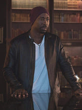 Amenadiel TV Series Lucifer D.B. Woodside Black Leather Jacket
