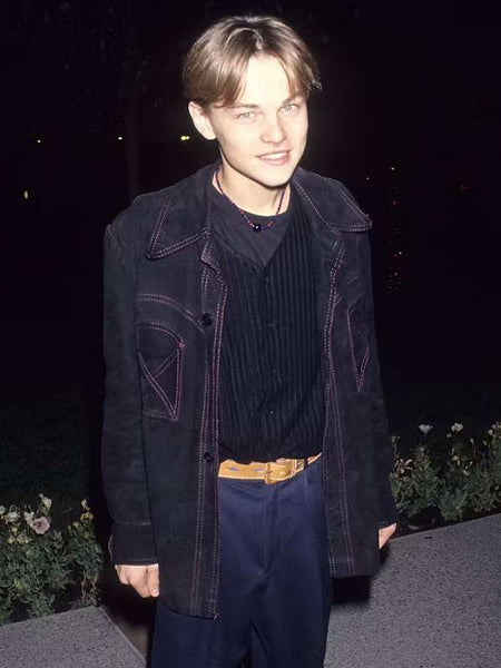 Leonardo DiCaprio Suede Leather Jacket