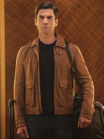 American Horror Story S05 Edward Mordrake Brown Jacket