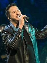 Luke Bryan American Idol Black Leather Jacket