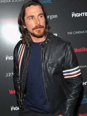 American Psycho Christian Bale Leather Jacket