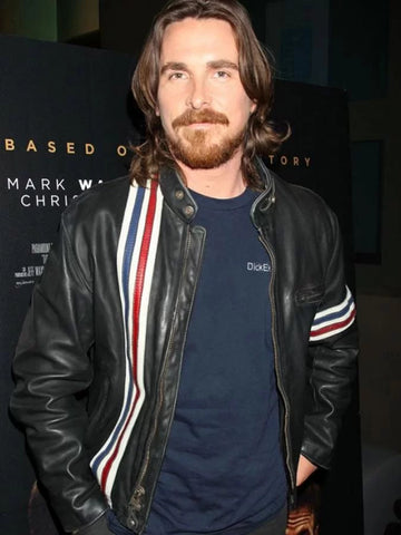 American Psycho Christian Bale Leather Jacket