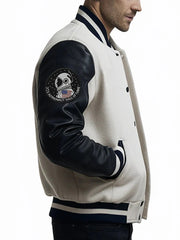 NASA x Air Force by American Trend Patched Varsity Jacket