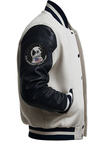 NASA x Air Force by American Trend Patched Varsity Jacket