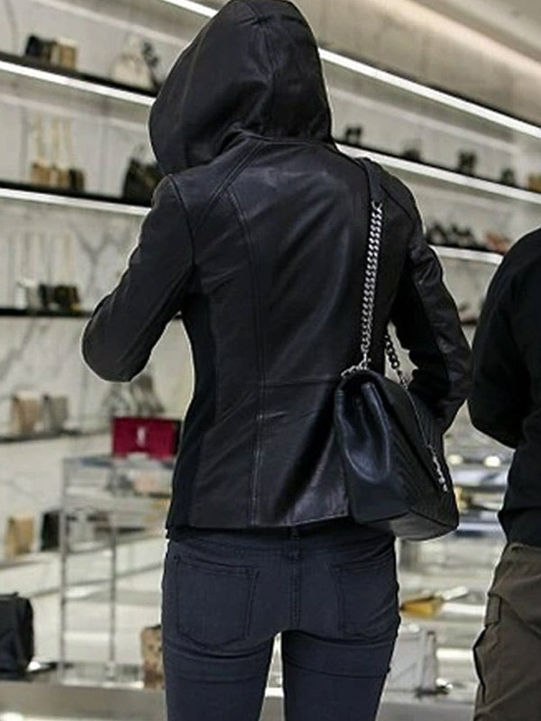 American Singer Taylor Swift Black Hooded Jacket
