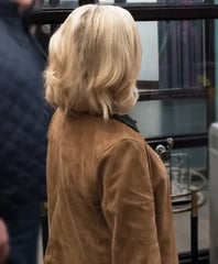 Elsbeth S03 Amy Sedaris Brown Suede Jacket