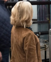 Elsbeth S03 Amy Sedaris Brown Suede Jacket