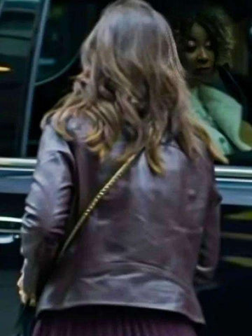An Unexpected Valentine Lacey Chabert Biker Leather Jacket