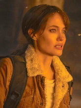 Angelina Jolie Those Who Wish Me Dead Shearling Jacket