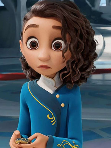 Spellbound 2024 Princess Ellian Blue Coat