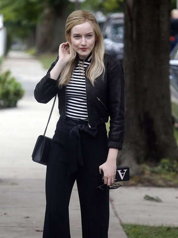 Anna Delvey Inventing Anna Black Leather Jacket