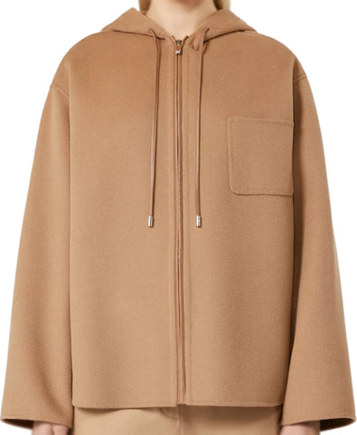 Elsbeth S03 Annaleigh Ashford Hooded Brown Jacket