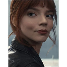 Margot The Menu 2022 Black Leather Jacket