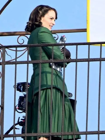 A Haunting In Venice Tina Fey Green Coat