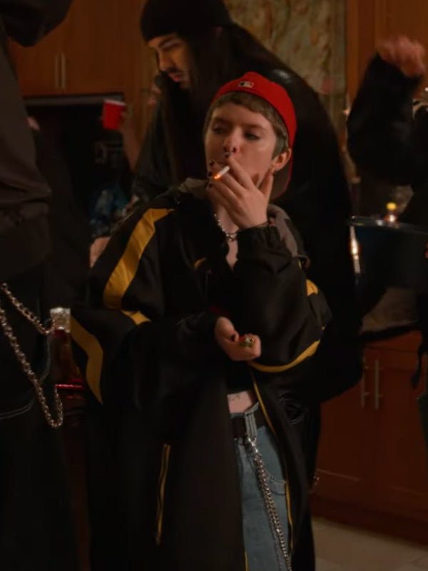Lachlan Watson Y2K 2024 Black and Yellow Coat