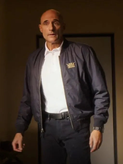 Atlas 2024 Mark Strong Black Bomber Jacket