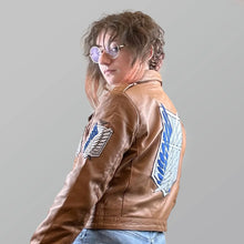 Attack on Titan Brown Leather Jacket