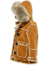 B3 Pilot Bomber Faux Shearling Hooded Jacket