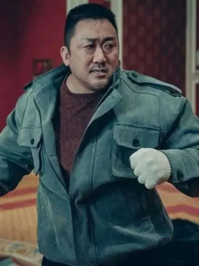 Ma Dong-seok Holy Night Demon Hunters Grey Jacket